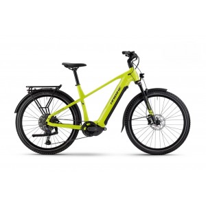 Rower trekkingowy elektryczny Haibike Trekking 5 High 2024 - limonkowo-czarny 1
