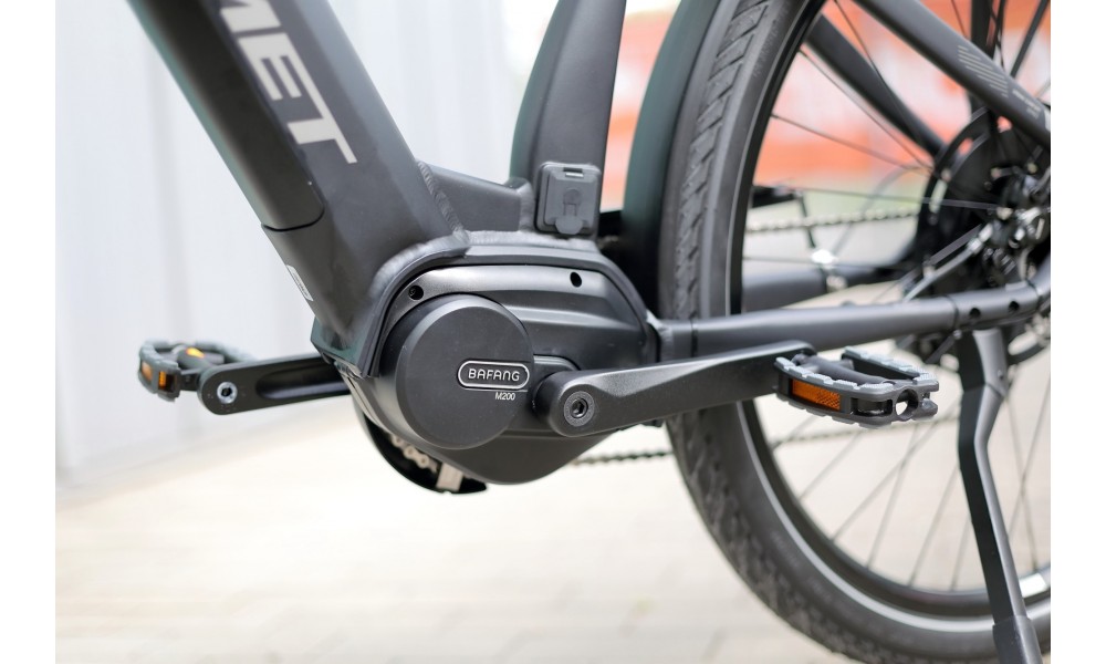 Rower miejski elektryczny ROMET e-Modeco URB 2.0 2024 - czarny-grafitowy