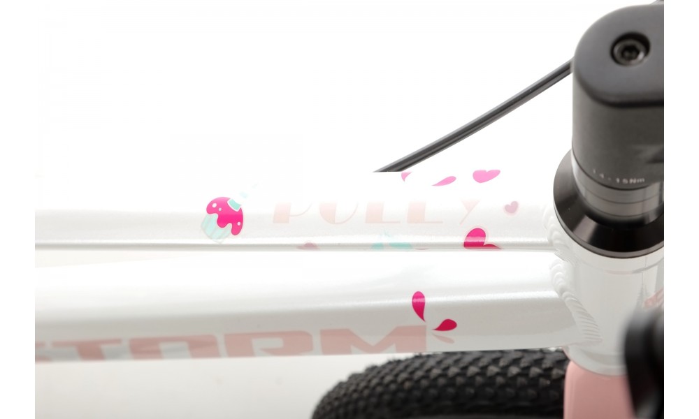 Rower dziecięcy Storm Polly 16 Light - perłowy