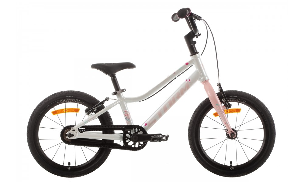 Rower dziecięcy Storm Polly 16 Light - perłowy