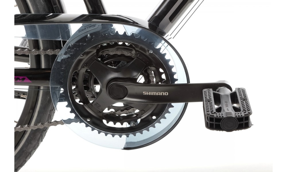 Rower trekkingowy Storm Marathon 8.0 Lady - czarno-fioletowy