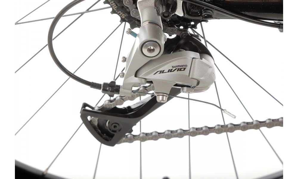 Rower trekkingowy Storm Marathon 8.0 Lady - czarno-fioletowy