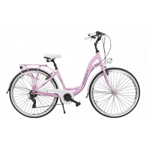 Rower miejski Azimut Sarema 26 Alu TX7 - różowy 1