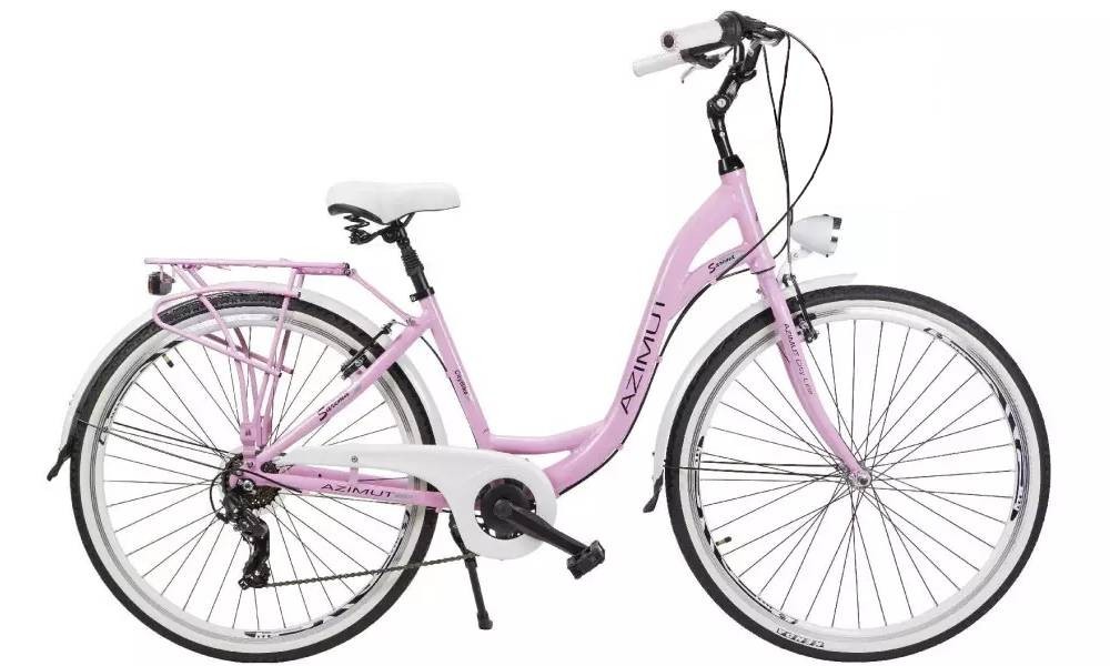 Rower miejski Azimut Sarema 26 Alu TX7 - różowy