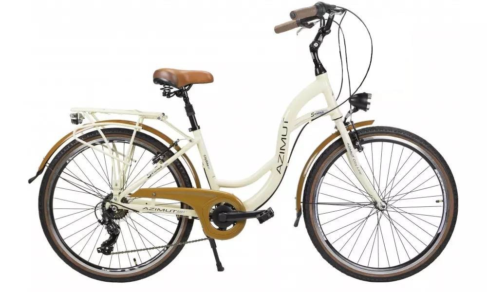 Rower miejski Azimut Sarema 28 Alu TX7 - kremowy