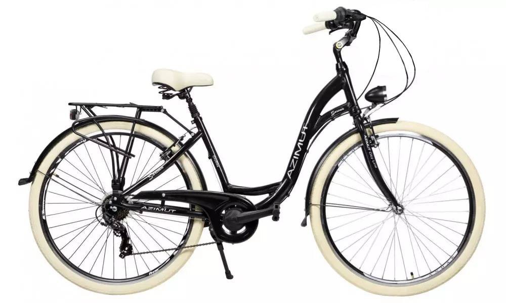 Rower miejski Azimut Sarema 28 Alu TX7 - czarny