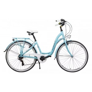 Rower miejski Azimut Sarema 28 Alu 7b-Shimano +kosz klip green 1