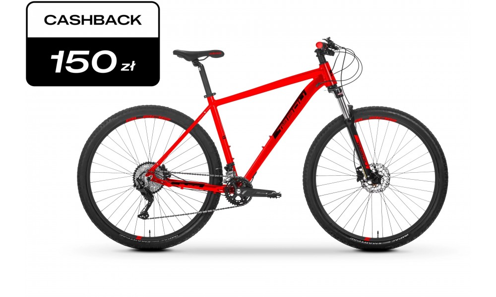 Rower górski TABOU BLADE 29 5.0 2025 - czerwony-czarny