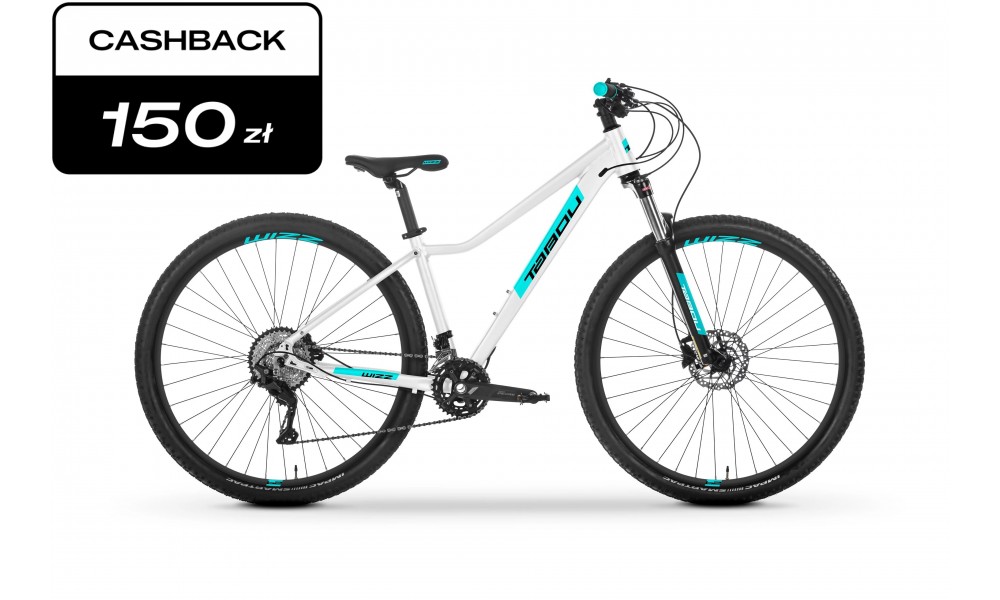 Rower górski TABOU WIZZ 29 5.0 2025 - biało-turkusowy