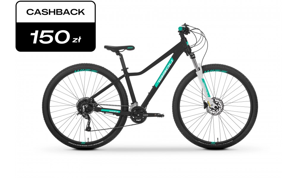 Rower górski TABOU WIZZ 29 4.0 2025 - czarno-miętowy