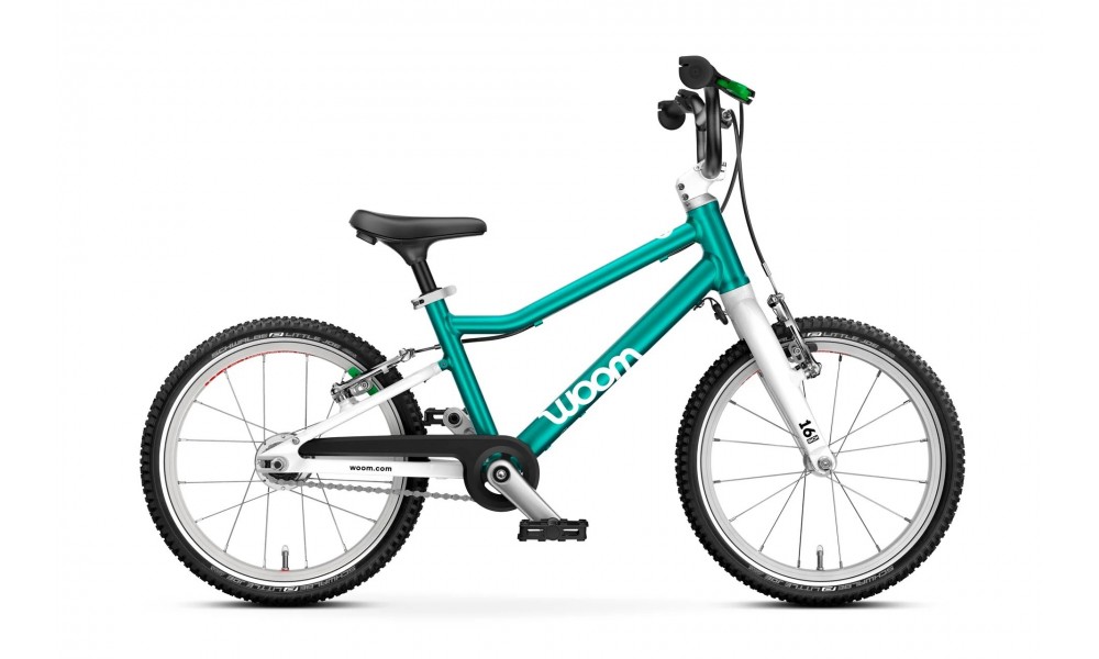 Rower dziecięcy Woom GO 3 16" AUTOMAGIC - turkusowy