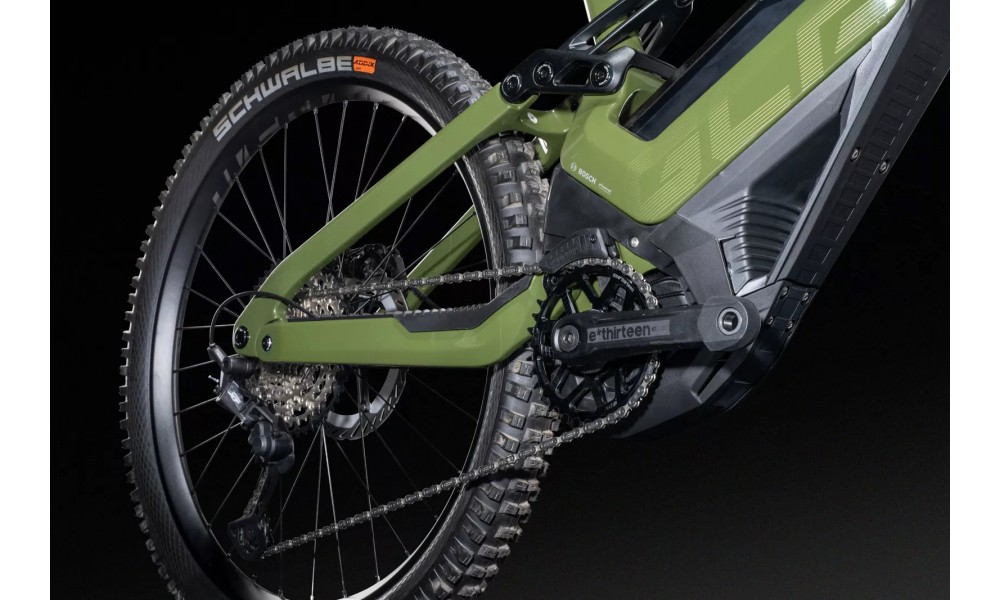 Rower elektryczny górski Lapierre Overvolt GLP ELITE 2025 - oliwkowy-czarny