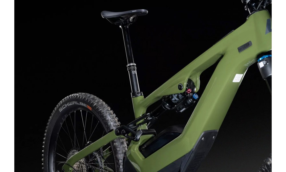 Rower elektryczny górski Lapierre Overvolt GLP ELITE 2025 - oliwkowy-czarny