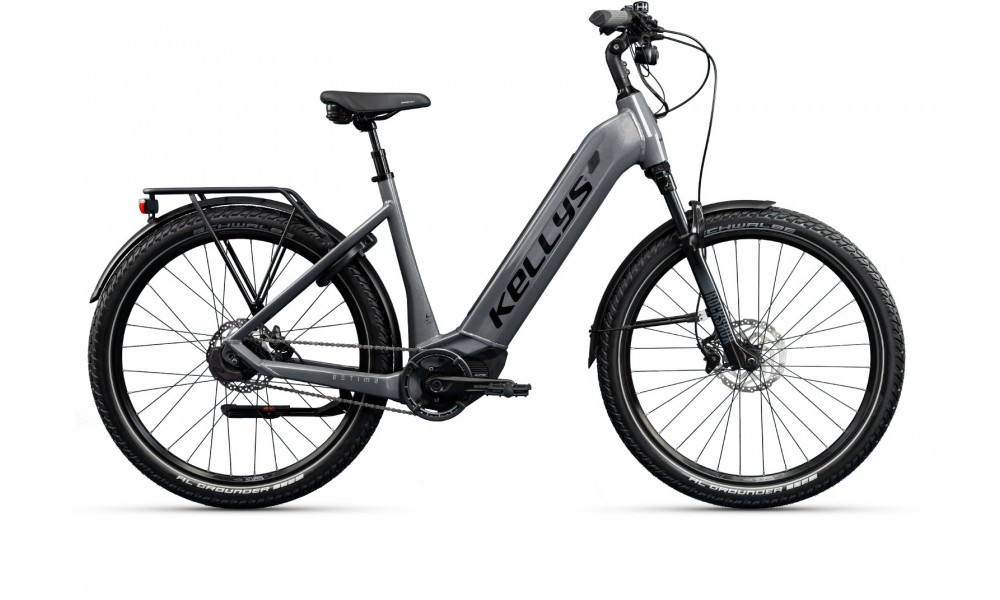 Rower miejski elektryczny Kellys Estima 80 SH - szary