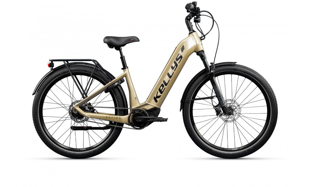 Rower miejski elektryczny Kellys Estima 60 SH - złoty