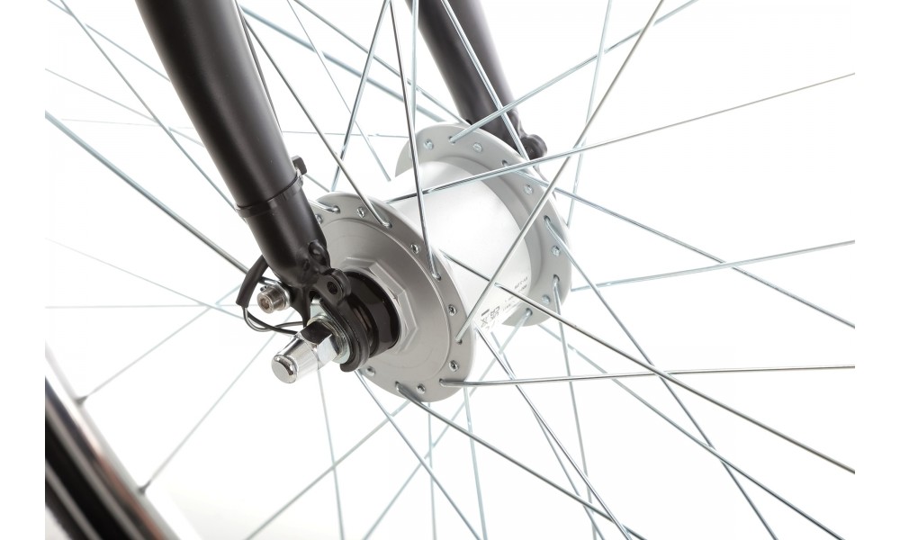 Rower miejski Romet Art Deco Lux 2024-Wersja C - czarny