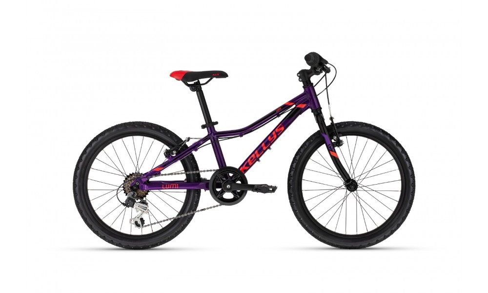Rower dziecięcy Kellys Lumi 30 - purpurowo-pomarańczowy