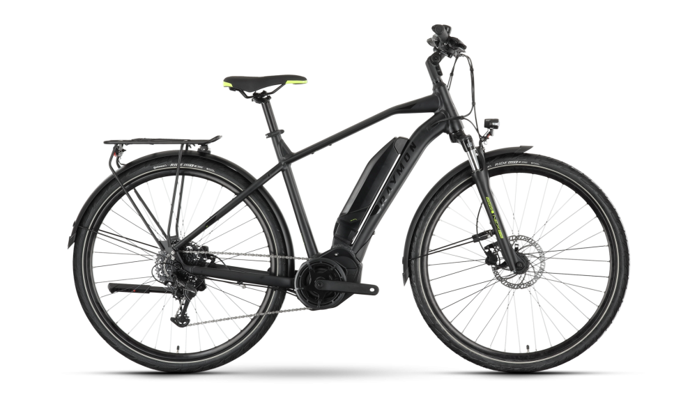 Rower trekkingowy elektryczny R-Raymon TourRay E 1.0 SE Gent - czarny matowy