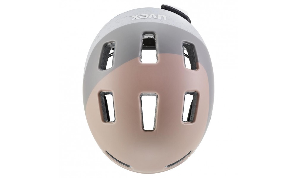 Kask rowerowy Uvex City 4 - różowo-szary 55-58cm