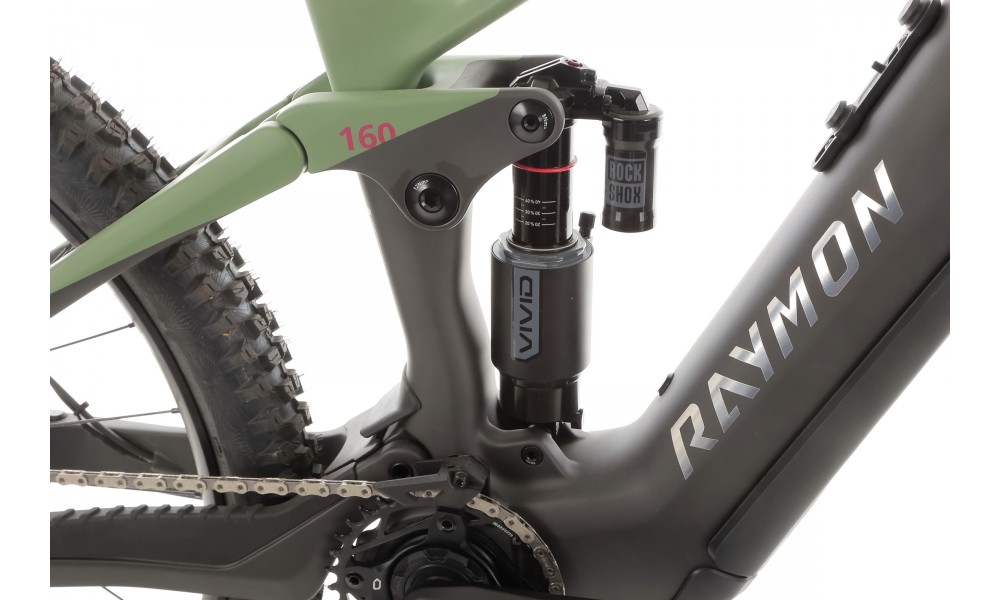 Rower górski elektryczny R-Raymon Tarok  Pro - szaro-zielony