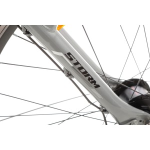 Rower trekkingowy Storm Marathon 2.0 Lady - srebrno-biały 2