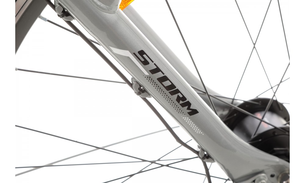 Rower trekkingowy Storm Marathon 2.0 Lady - srebrno-biały