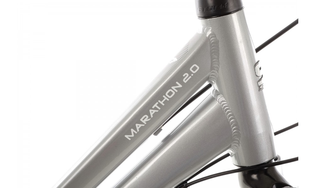 Rower trekkingowy Storm Marathon 2.0 Lady - srebrno-biały