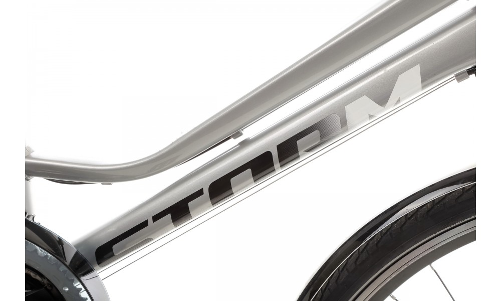 Rower trekkingowy Storm Marathon 2.0 Lady - srebrno-biały