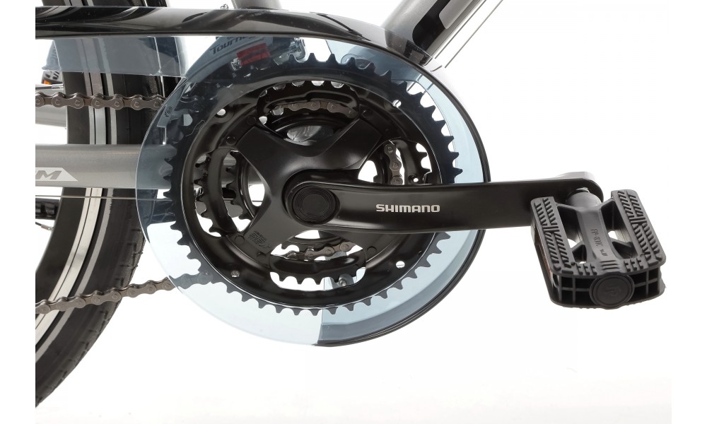 Rower trekkingowy Storm Marathon 2.0 Lady - srebrno-biały