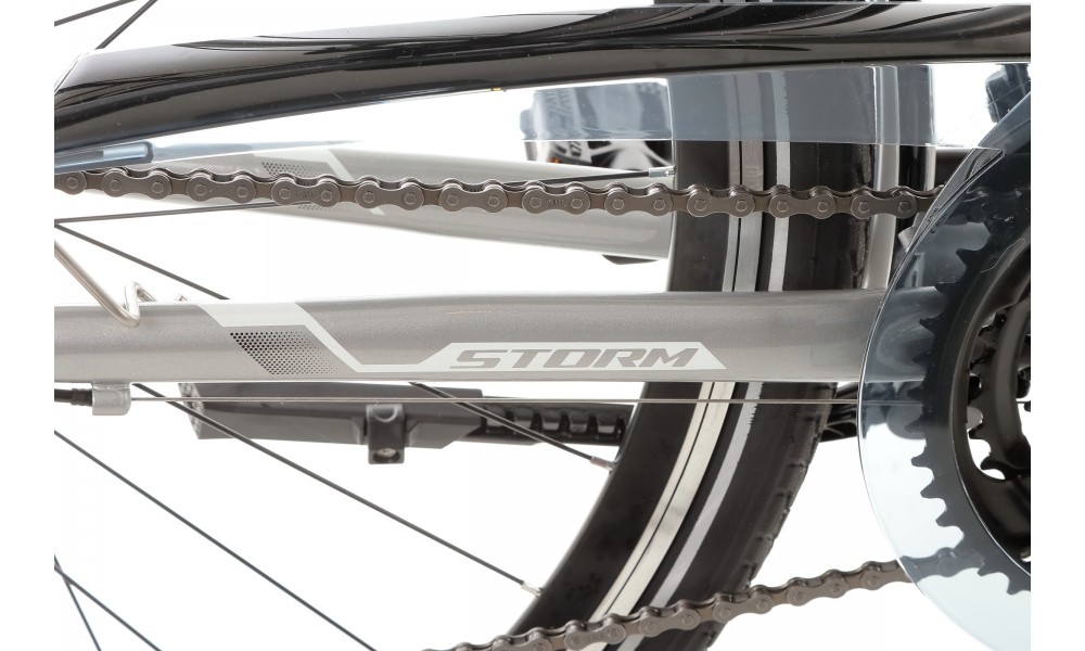 Rower trekkingowy Storm Marathon 2.0 Lady - srebrno-biały