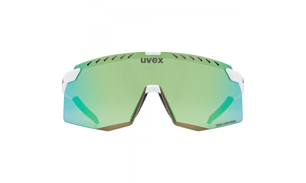 Okulary Uvex Pace Stage CV - biało-zielony