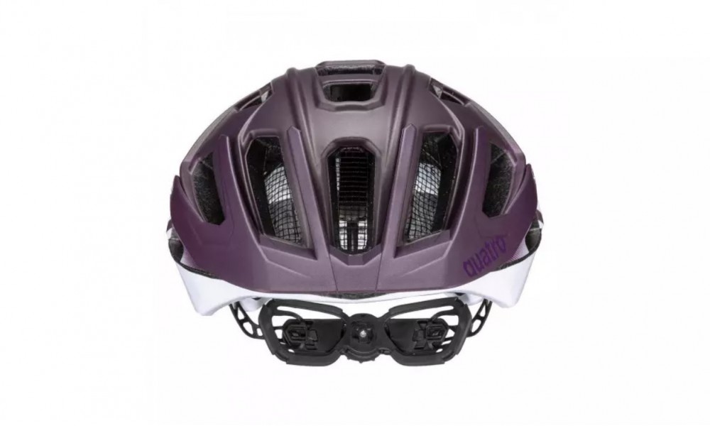 Kask rowerowy Uvex Quatro CC - fioletowo-biały