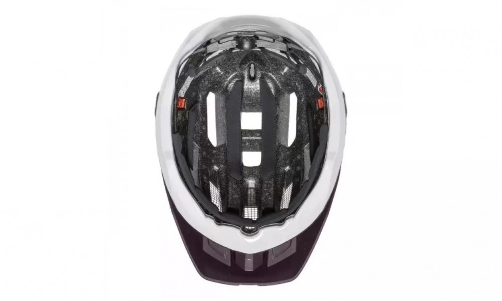 Kask rowerowy Uvex Quatro CC - fioletowo-biały