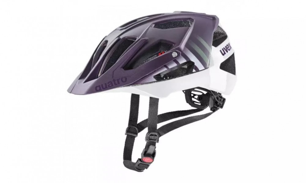 Kask rowerowy Uvex Quatro CC - fioletowo-biały