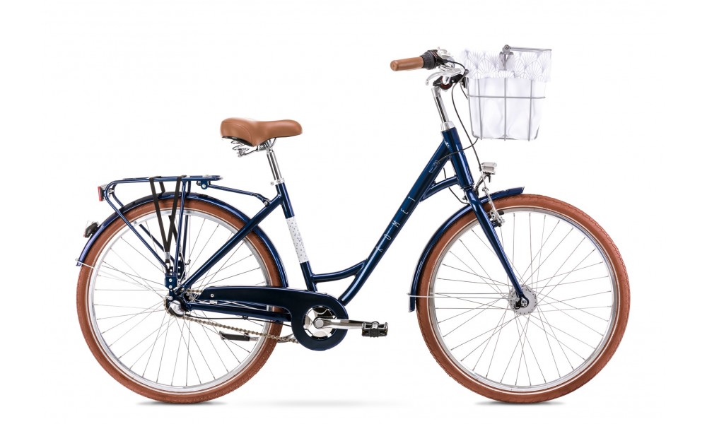 Rower miejski Romet Pop Art Classic  - granatowy