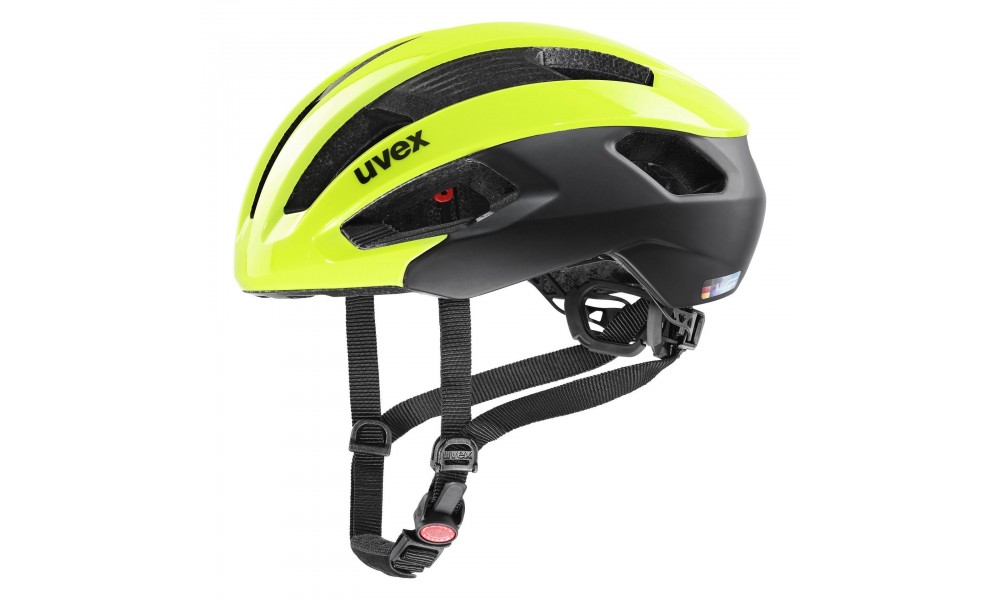Kask rowerowy Uvex Rise CC - żółto-czarny