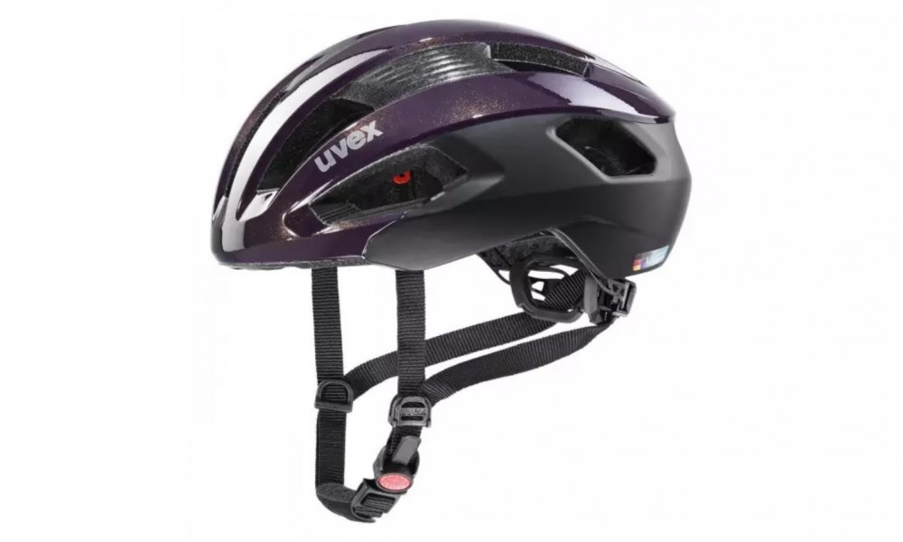 Kask rowerowy Uvex Rise CC - fioletowo-czarny