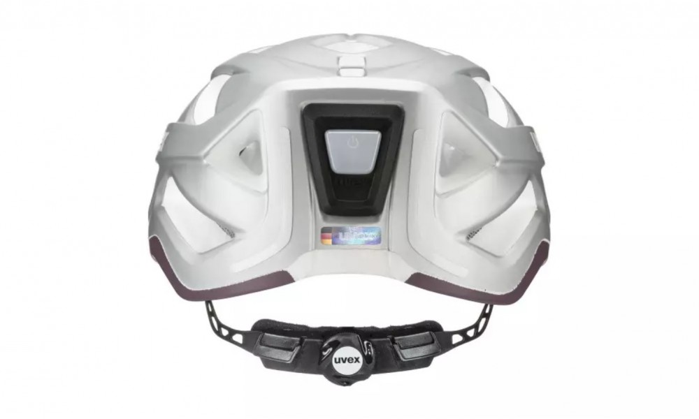 Kask rowerowy Uvex City Active  - srebrno-fioletowy