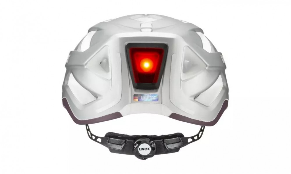 Kask rowerowy Uvex City Active  - srebrno-fioletowy