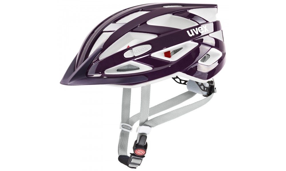 Kask rowerowy Uvex I-vo 3D - fioletowo-biały