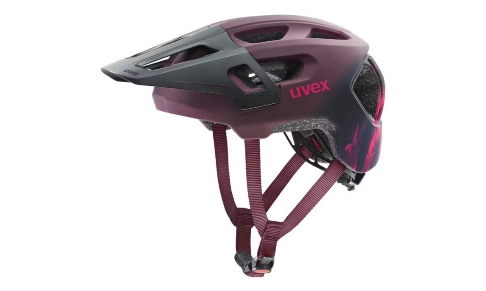Kask rowerowy UVEX React Jr. Fullface - bordowy