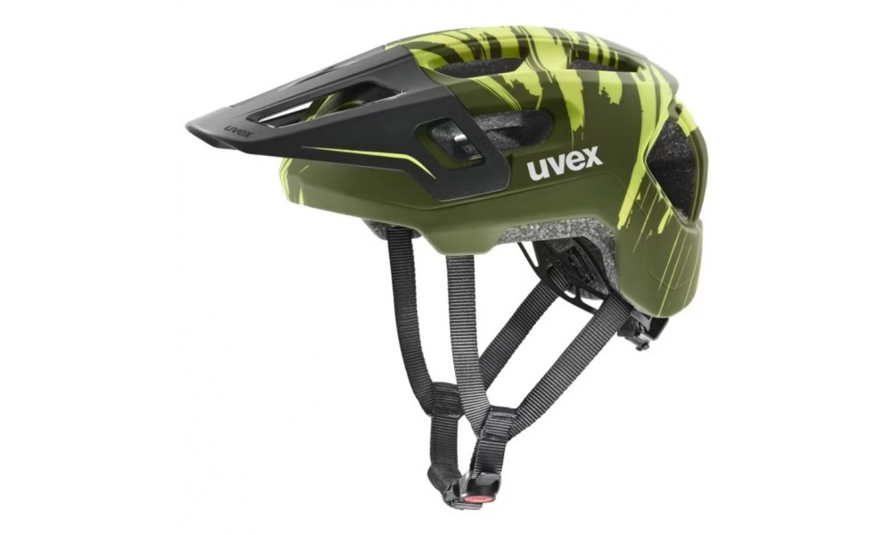 Kask rowerowy UVEX React Jr. Fullface - ciemnooliwkowy