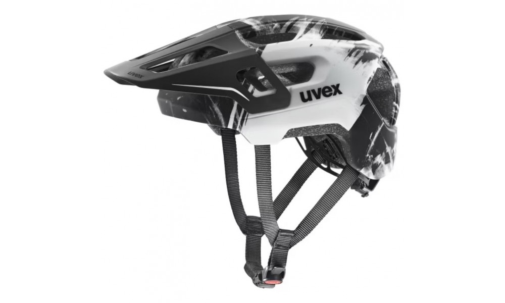 Kask rowerowy UVEX React Jr. Fullface - czarno-biały