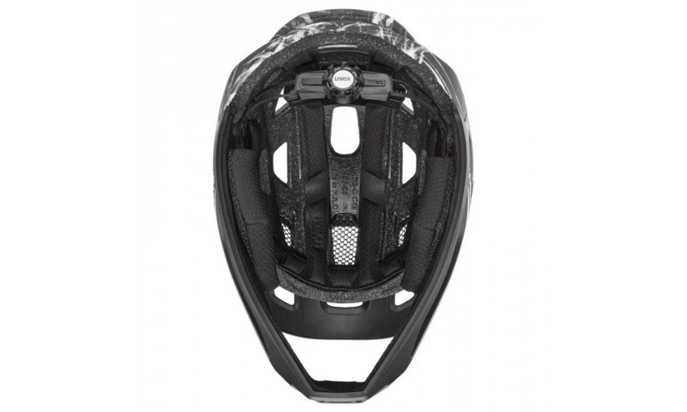 Kask rowerowy UVEX React Jr. Fullface - czarno-biały