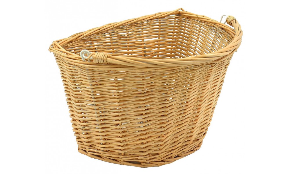 Koszyk rowerowy na kierownicę Azimut wiklina na hak