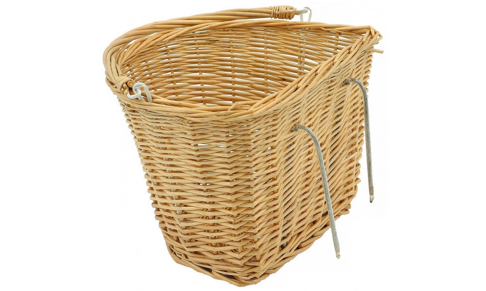 Koszyk rowerowy na kierownicę Azimut wiklina na hak