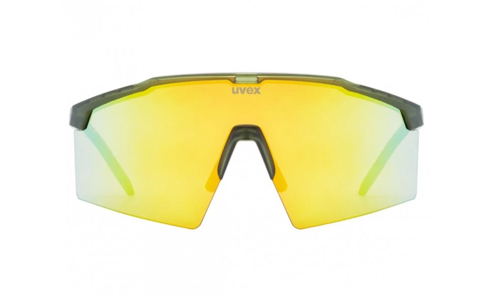 Okulary Uvex Flowline - zielono-złoty