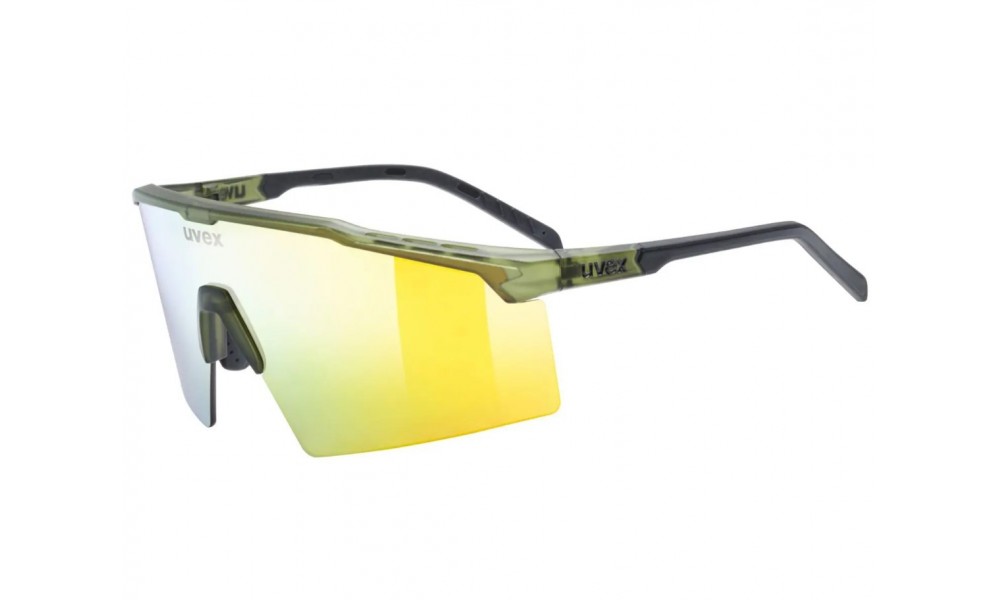 Okulary Uvex Flowline - zielono-złoty