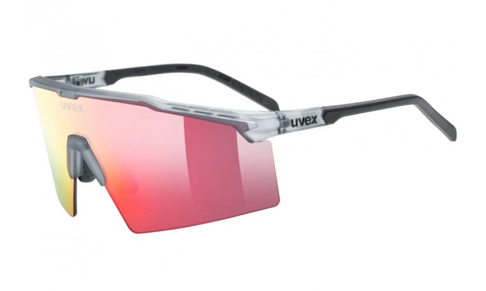 Okulary Uvex Flowline - szaro-czerwony