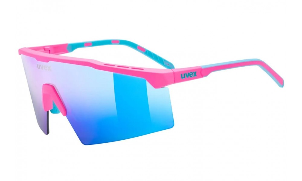 Okulary Uvex Flowline - różowo-niebieski